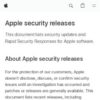 Apple security releases - Apple Support